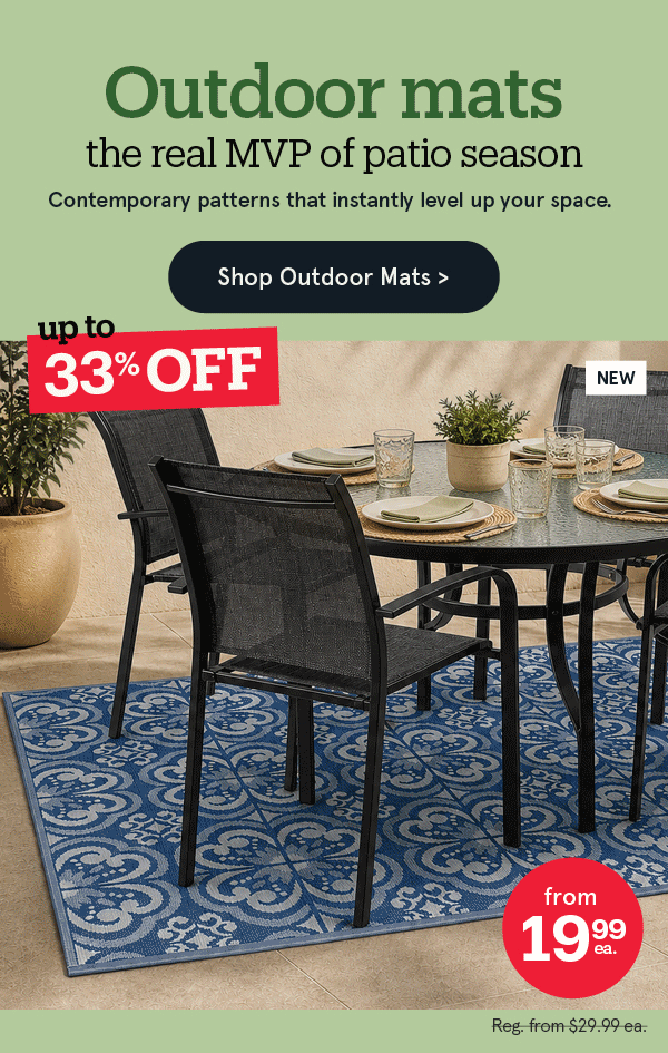Outddor Mats up to 33% off