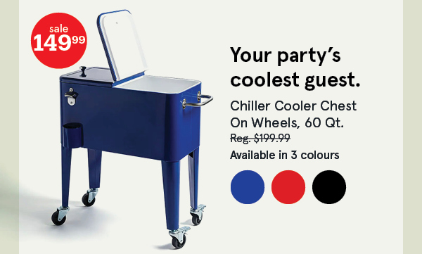 Chiller Cooler Chest On Wheels