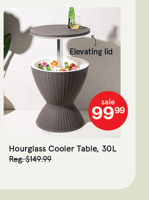 Hourglass Cooler Table 30L