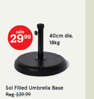 Sol Filled Umbrella Base