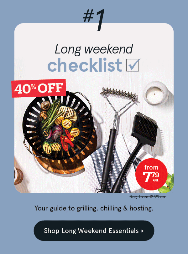 Long weekend checklist