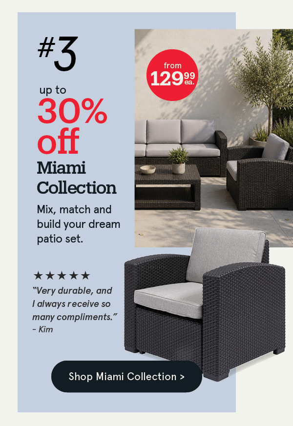 Miami Outdoor Seating Collection