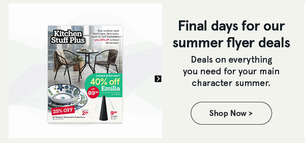 Flyer ends Monday