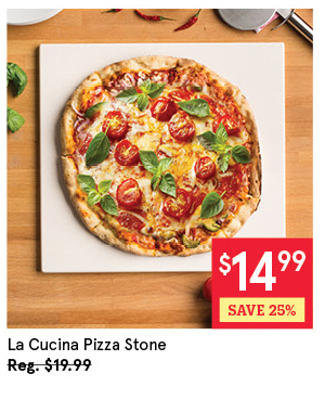 KSP LA CUCINA PIZZA STONE 35.5 X 38 CM NATURAL