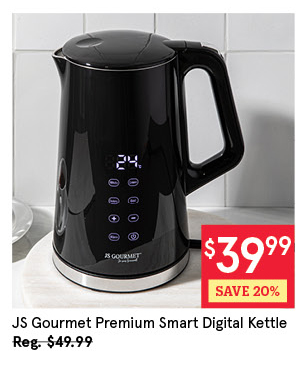 JS GOURMET PREMIUM SMART DIGITAL KETTLE 1.7 L BLACK