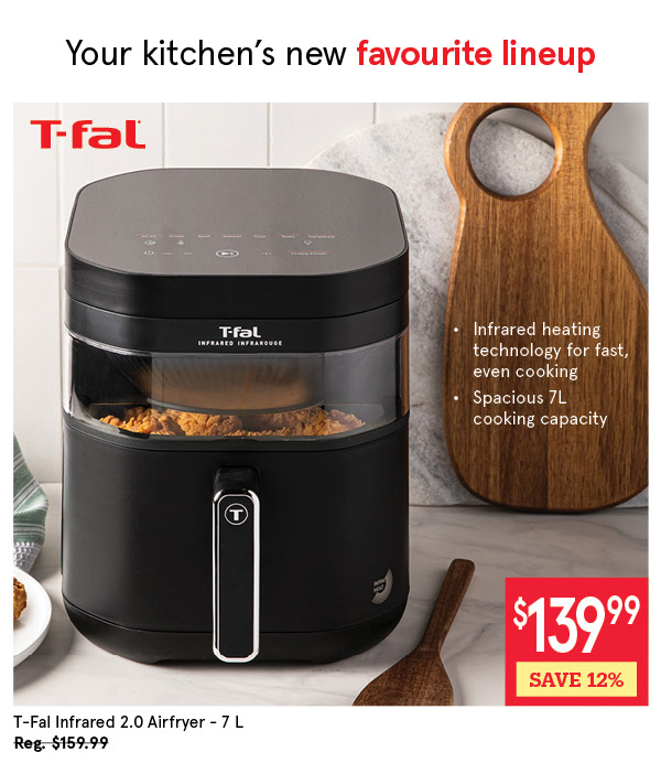 T-FAL INFRARED 2.0 AIR FRYER 7 L BLACK