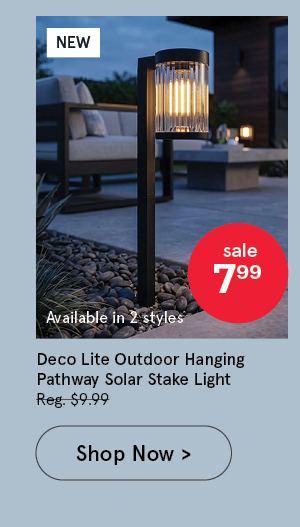 Deco Lite Outdoor Hanging Pathway Solar Stake Light