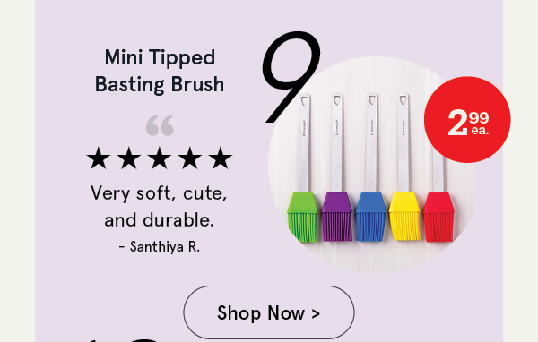 Danesco Mini Silicone Tipped Basting Brush