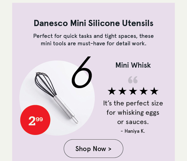 Danesco Mini Silicone Whisk