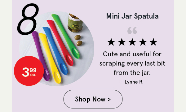 Danesco Mini Silicone Jar Spatula