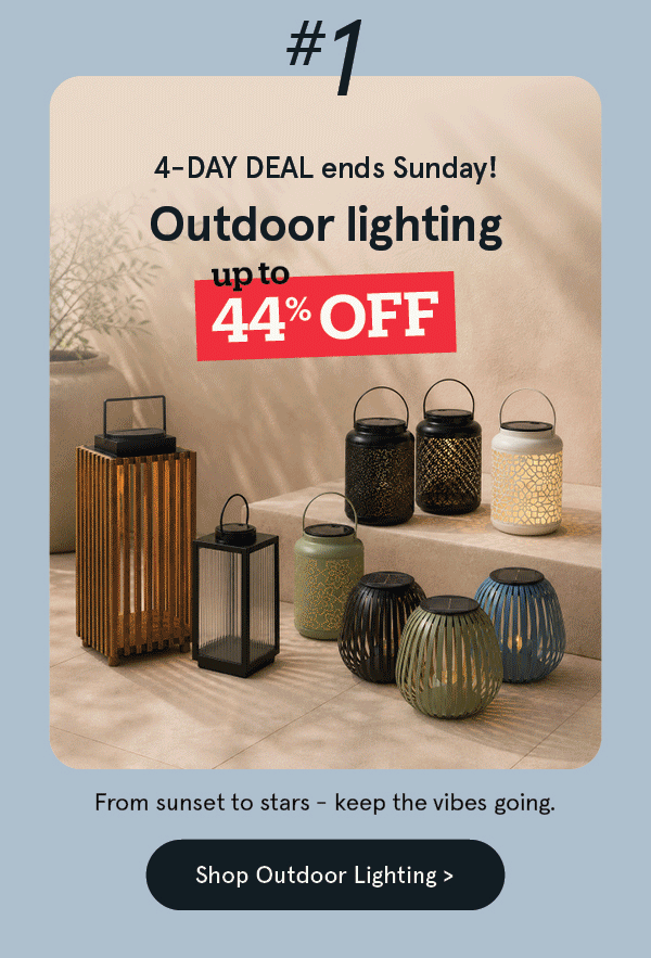 Outdoor Lighting up to 44% off