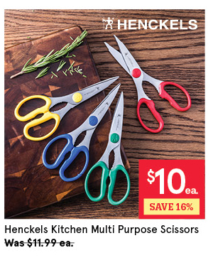 HENCK-INTL KITCHEN ELEMENTS BRIGHTS MULTI PURPOSE SCISSORS 8" ASSTD.