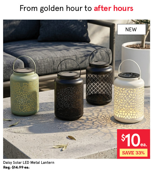 DAISY METAL LANTERNS