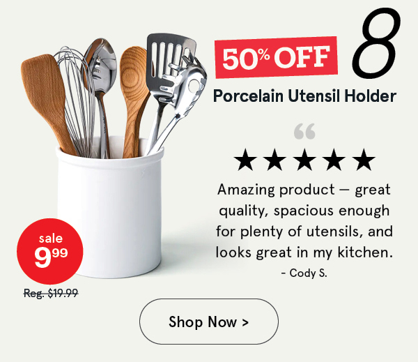 Basics Porcelain Utensil Holder