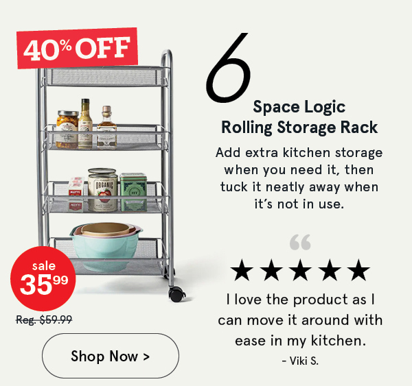 Space Logic Rolling Storage Rack