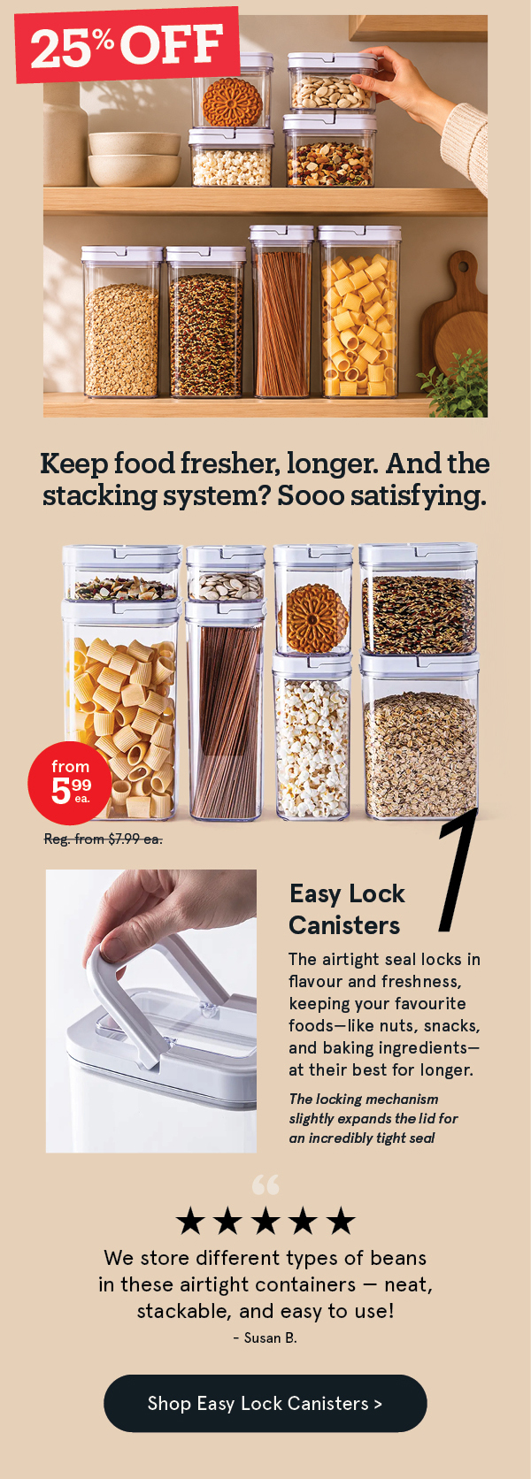 Easy Lock Canisters