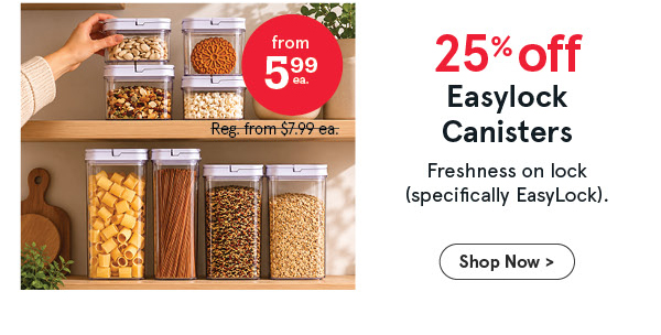 Easy Lock canisters