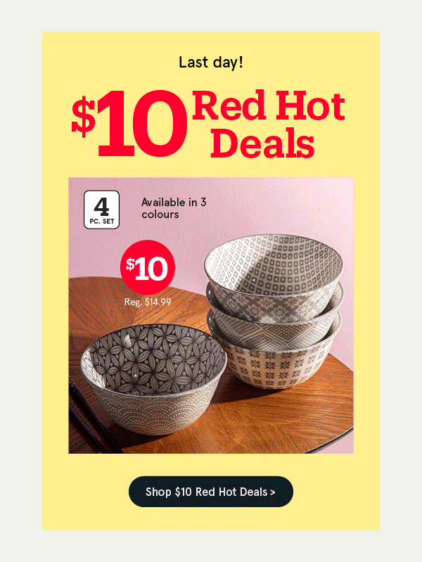 $10 Red Hot Deals