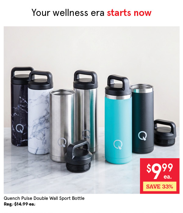 QUENCH PULSE DOUBLE WALL WATER BOTTLES 