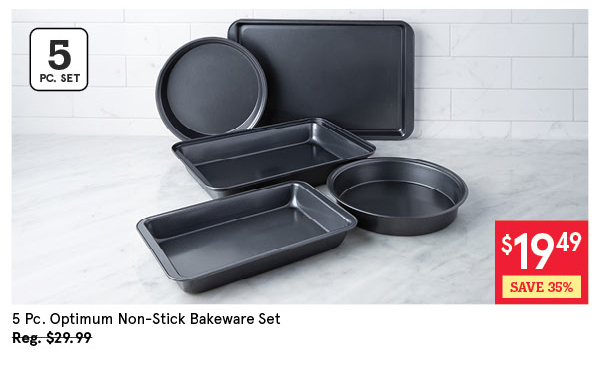 KSP OPTIMUM NON-STICK BAKEWARE COMBO SET/5 DARK GREY