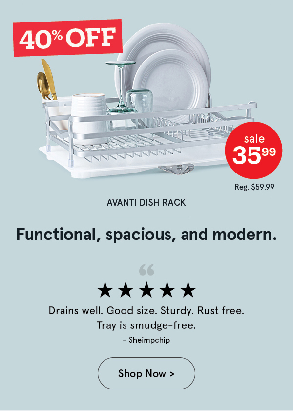 Avanti Dish Rack with Tray