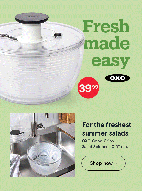 OXO Good Grips Spin Salad Spinner (Clear)