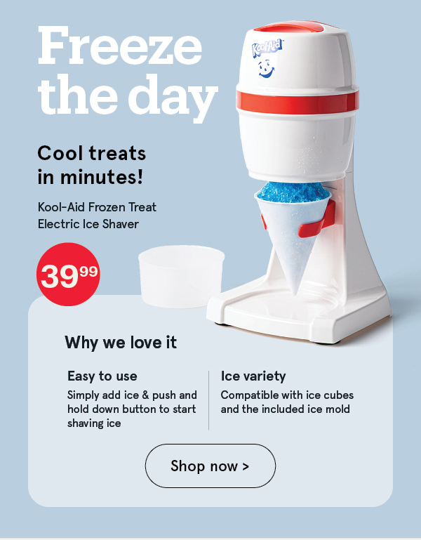 Kool-Aid Frozen Treat Electric Ice Shaver