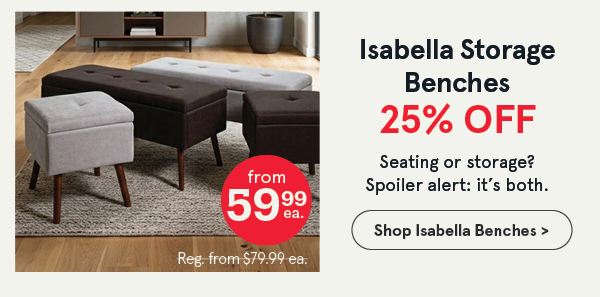 Isabella Benches & Ottomans