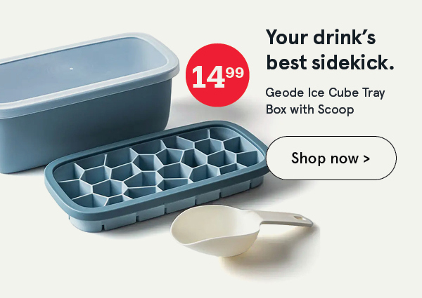Geode Ice Cube Tray Box with Scoop