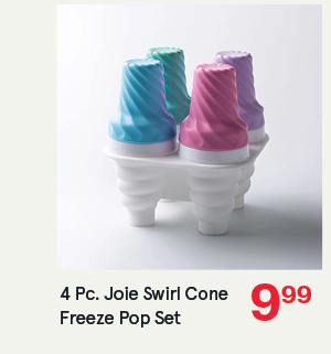 Joie Swirl Cone Freeze Pops 4pc.