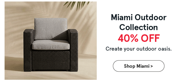 Miami Outdoor Seating Collection 40% off