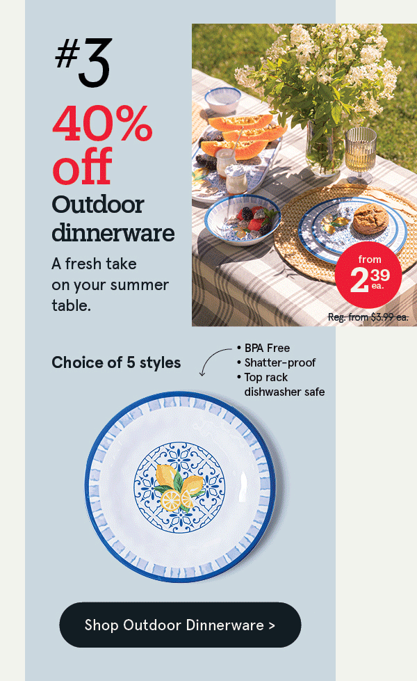 Outdoor Dinnerware