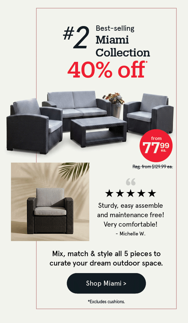 Miami Outdoor Seating Collection
