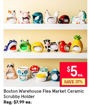 BOSTON WAREHOUSE SPOON RESTS AND SCRUBBY HOLDERS