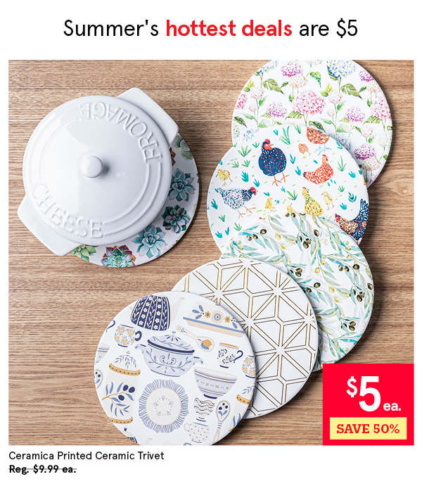 CERAMICA PRINTED TRIVETS