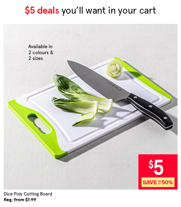 KSP DICE POLY CUTTING BOARD 29 X 20 CM GREEN/WHITE