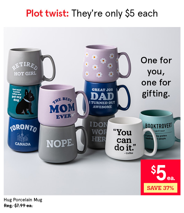 KSP HUG PORCELAIN MUG "YOU CAN DO IT" 20 OZ. / 580 ML WHITE
