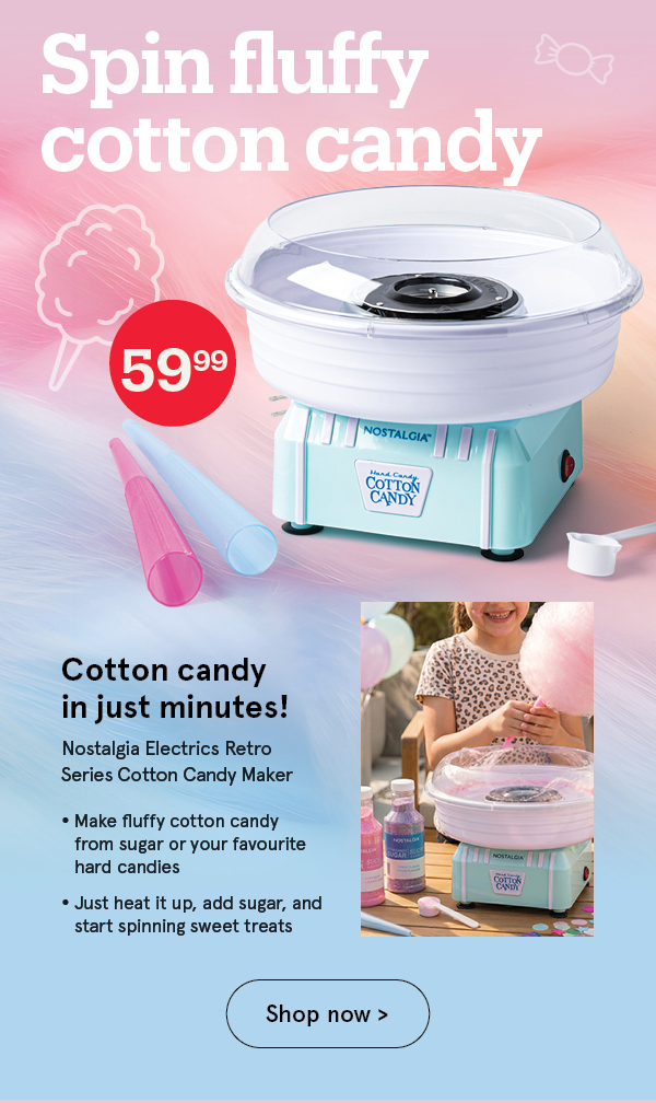 Nostalgia Electrics Retro Series Cotton Candy Maker