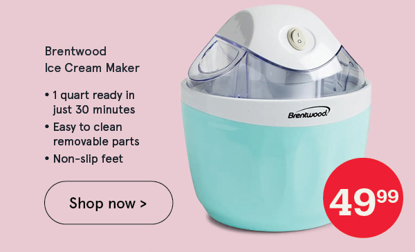 Brentwood Ice Cream Maker (Teal)