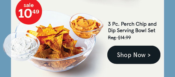 Perch Chip and Dip Serving Bowl - Set of 3