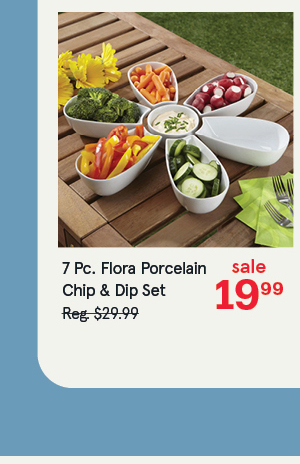 Flora Porcelain Chip & Dip