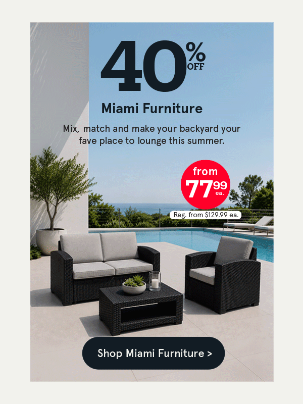 Miami Outdoor Seating Collection