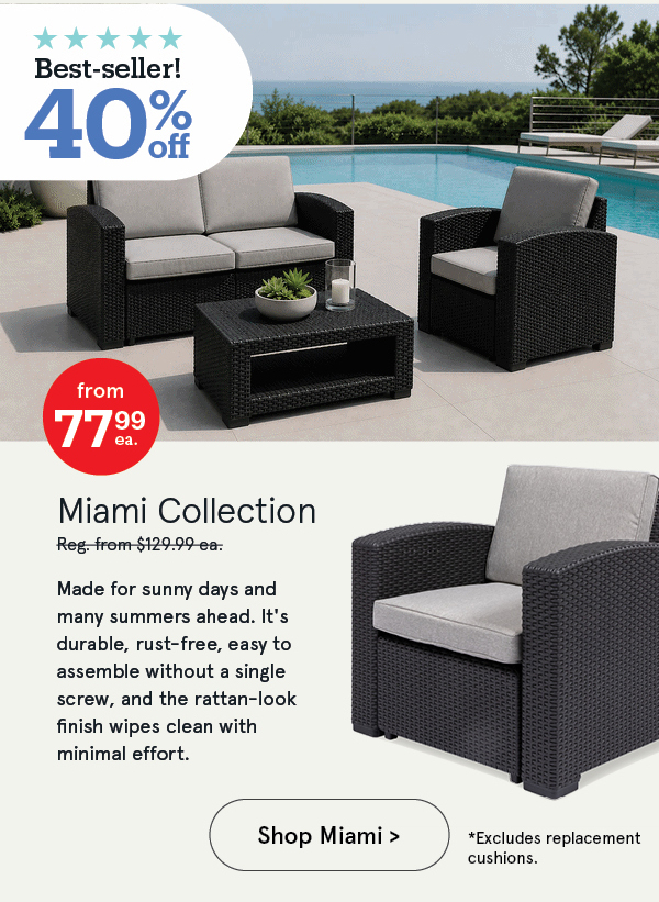 Miami Outdoor Seating Collection
