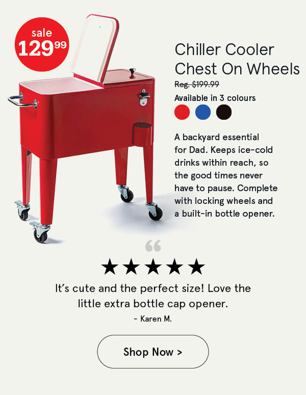 Chiller Cooler Chest On Wheels