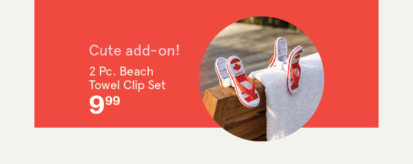 Safdie Canada 'Flip Flop' Beach Towel Clip - Set of 2