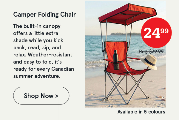 Camper Folding Chair with Canopy