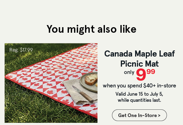 Safdie Canada 'Maple Leaf' Picnic Mat only $9.99
