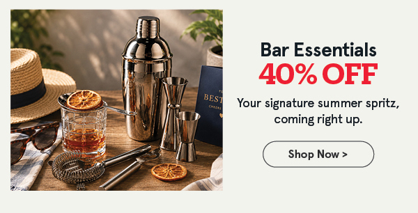 Bar Essentials 40% off
