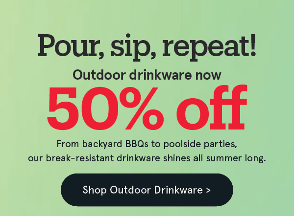 Outdoor Drinkware 50% Off