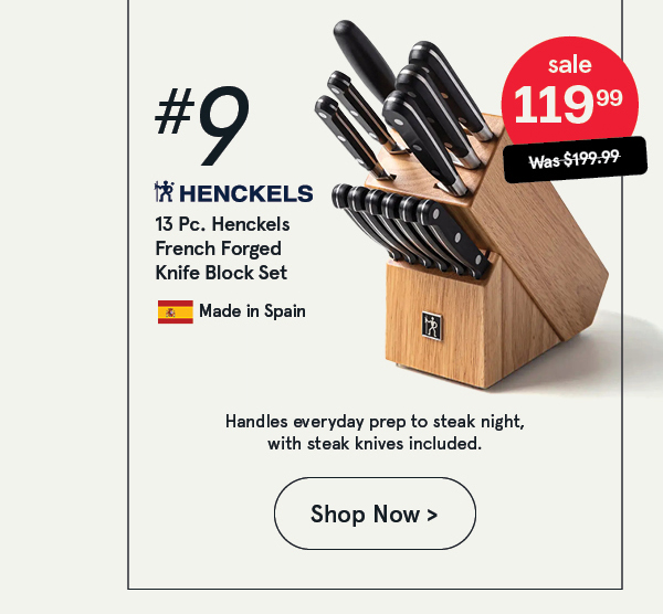 Henckels French Forged Wood Knife Block Combo - Set of 13